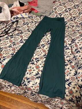 Women's musera  Teal Boot Cut Flare Pants medium